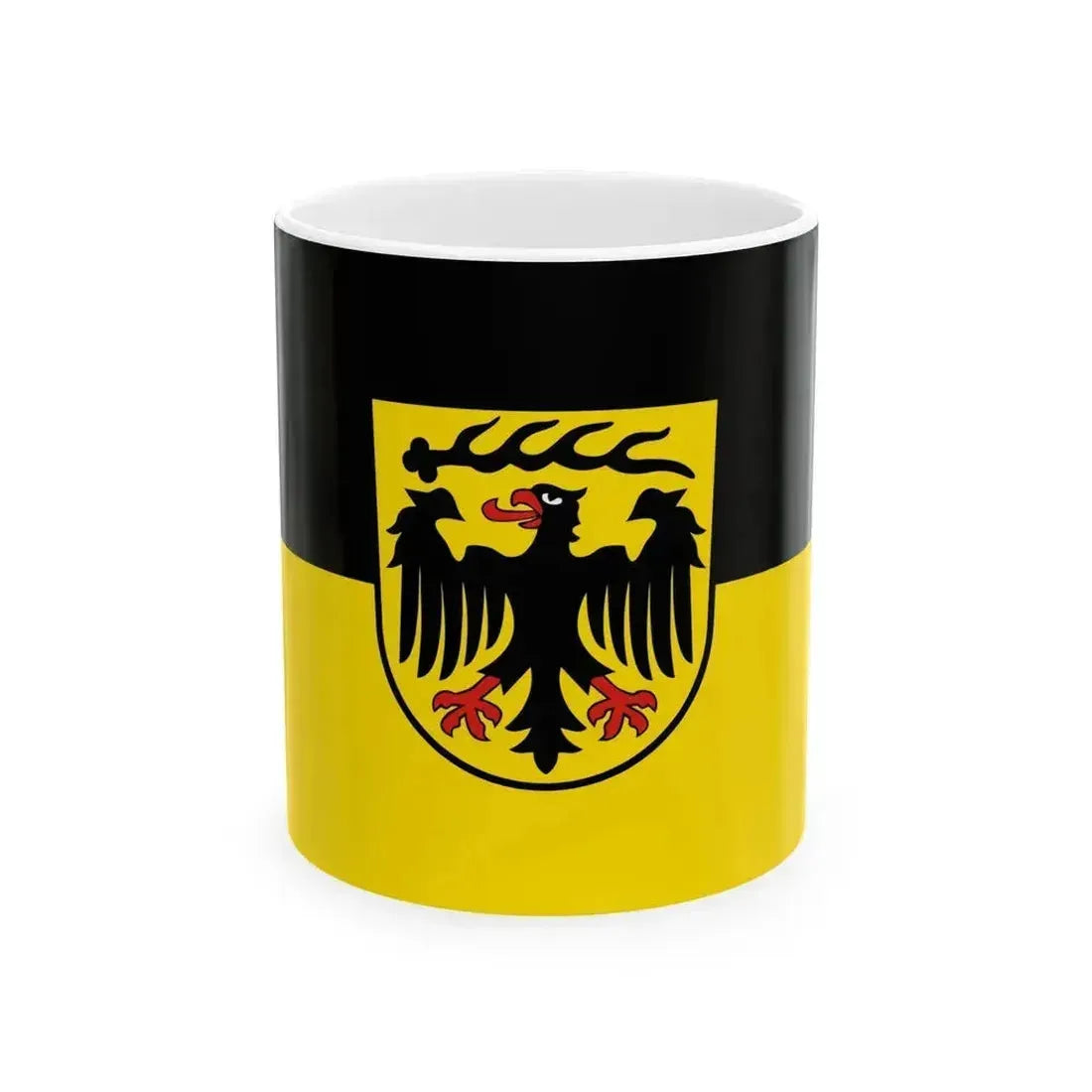 Flag of Ludwigsburg Germany - White Coffee Mug 11oz - Go Mug Yourself