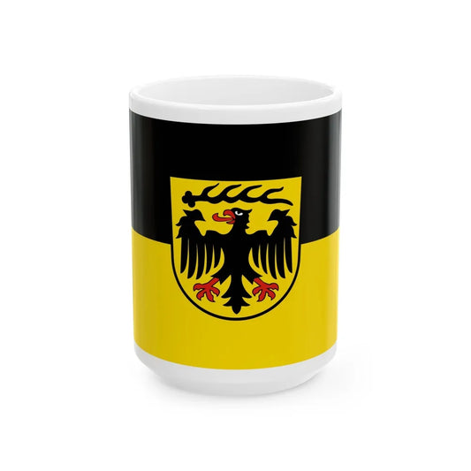 Flag of Ludwigsburg Germany - White Coffee Mug-15oz-Go Mug Yourself