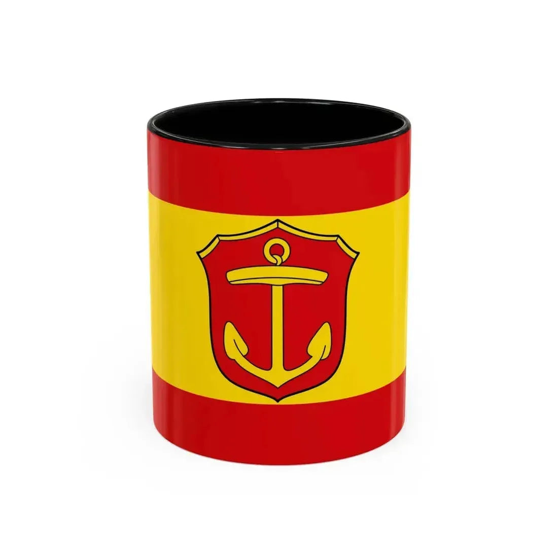 Flag of Ludwigshafen am Rhein Germany - Accent Coffee Mug 11oz Black - Go Mug Yourself