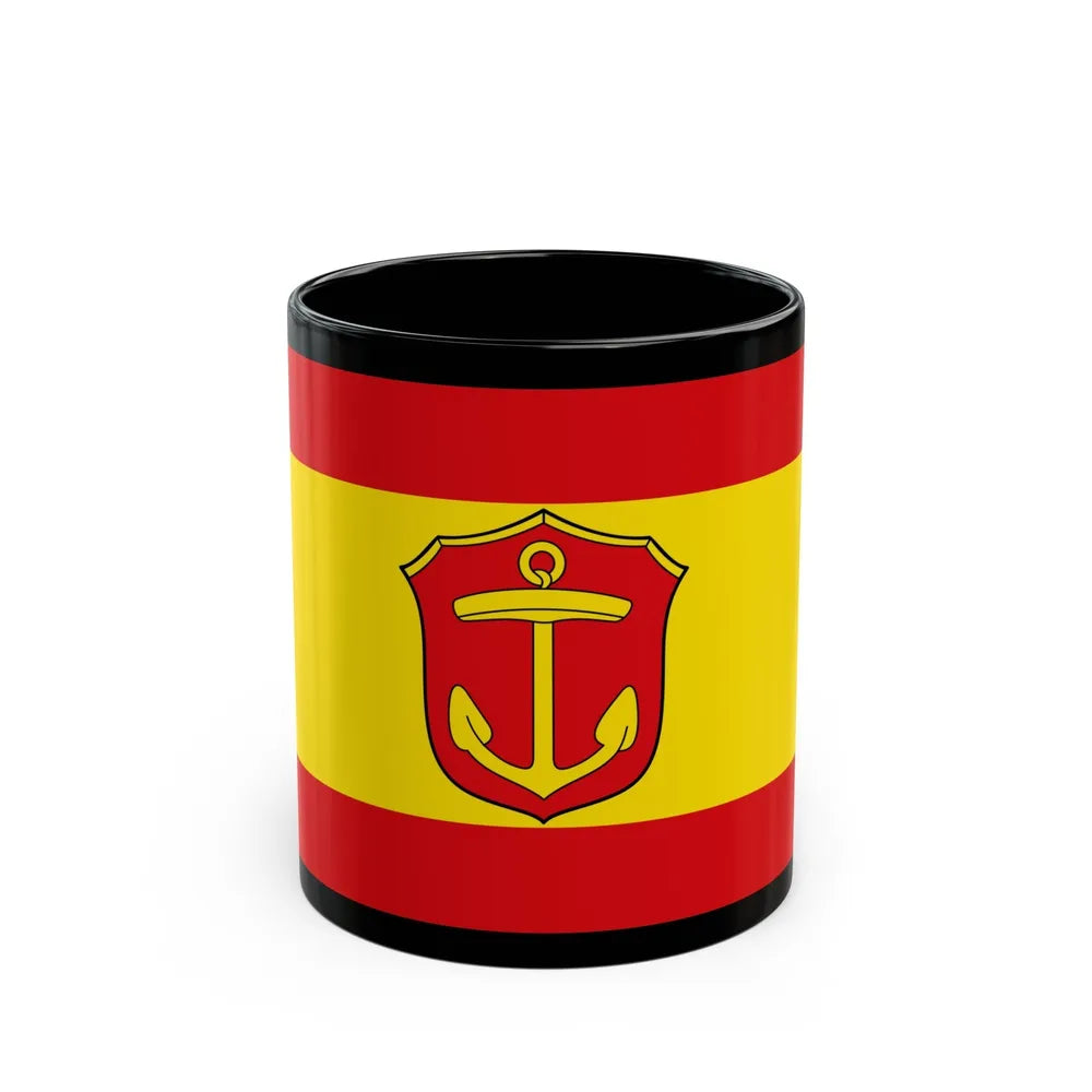 Flag of Ludwigshafen am Rhein Germany - Black Coffee Mug-11oz-Go Mug Yourself