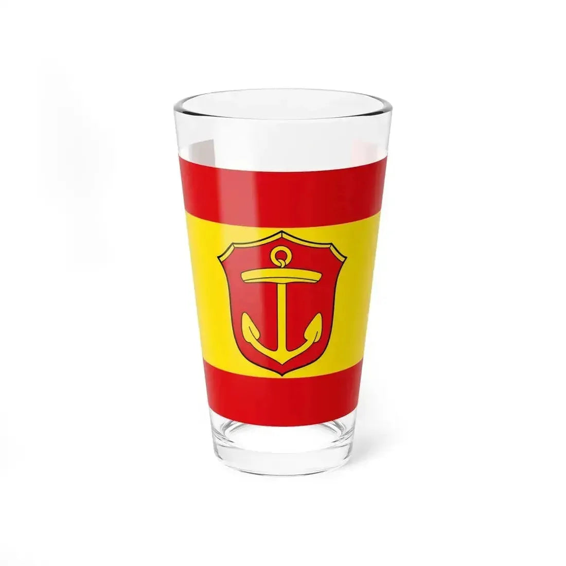 Flag of Ludwigshafen am Rhein Germany - Pint Glass 16oz 16oz - Go Mug Yourself