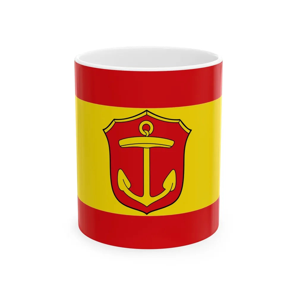 Flag of Ludwigshafen am Rhein Germany - White Coffee Mug-11oz-Go Mug Yourself