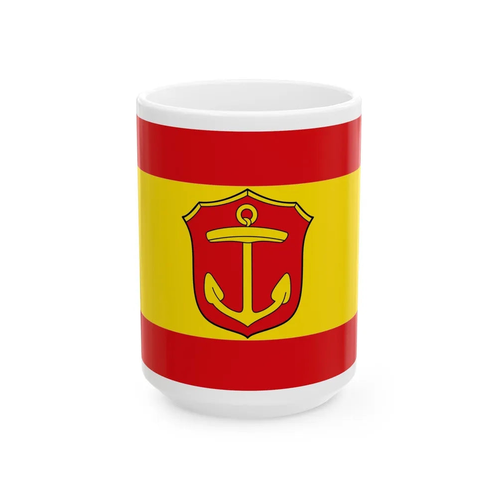 Flag of Ludwigshafen am Rhein Germany - White Coffee Mug-15oz-Go Mug Yourself