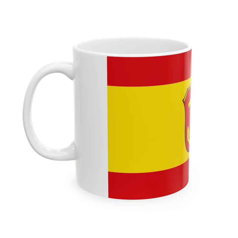 Flag of Ludwigshafen am Rhein Germany - White Coffee Mug-Go Mug Yourself