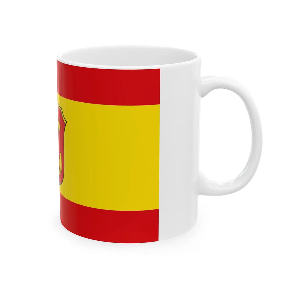 Flag of Ludwigshafen am Rhein Germany - White Coffee Mug-Go Mug Yourself