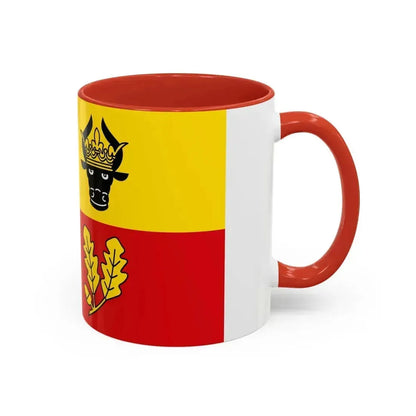 Flag of Ludwigslust Parchim Germany - Accent Coffee Mug - Go Mug Yourself