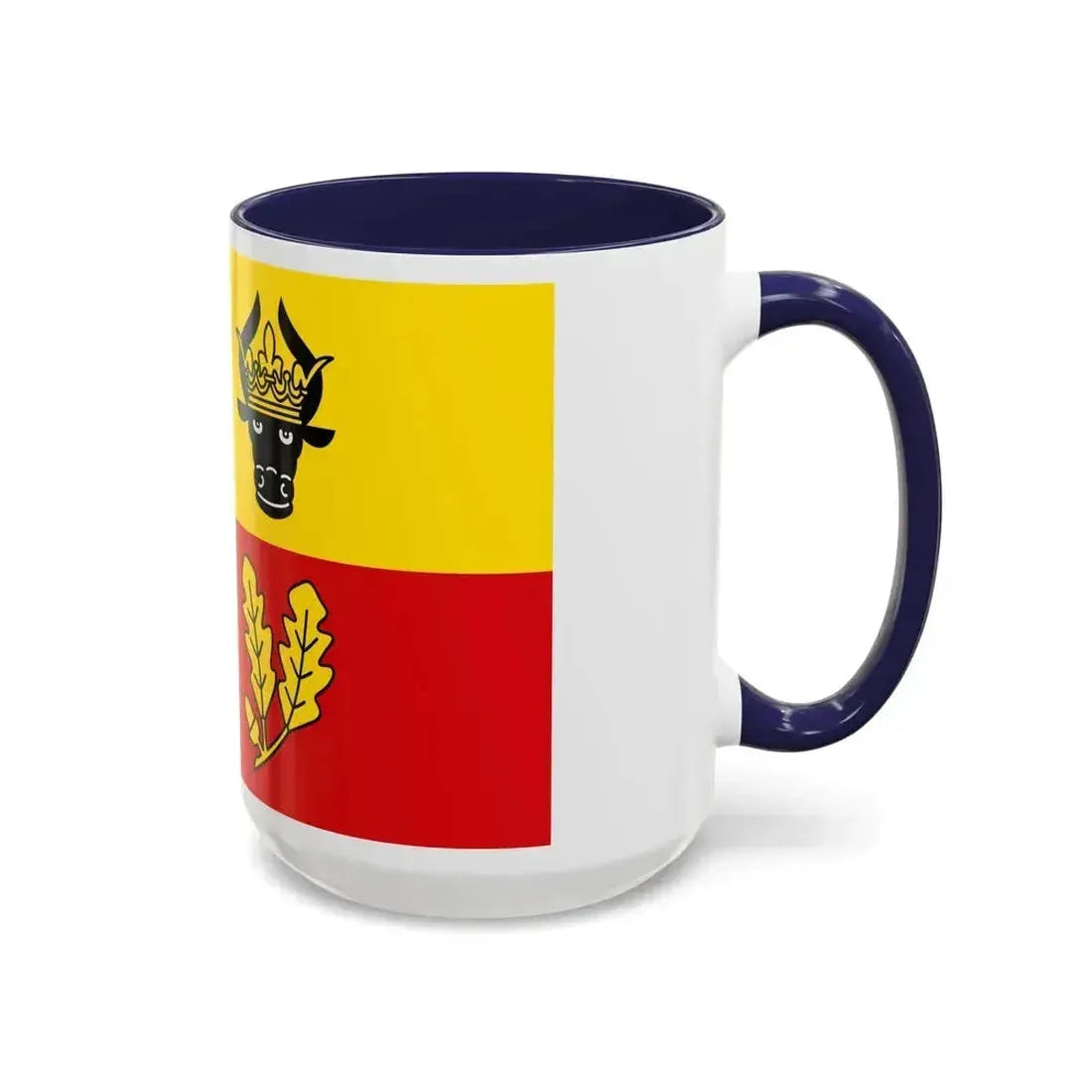 Flag of Ludwigslust Parchim Germany - Accent Coffee Mug - Go Mug Yourself