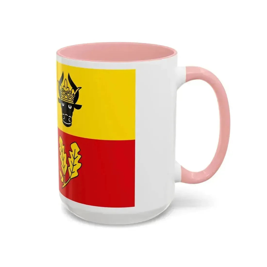 Flag of Ludwigslust Parchim Germany - Accent Coffee Mug - Go Mug Yourself