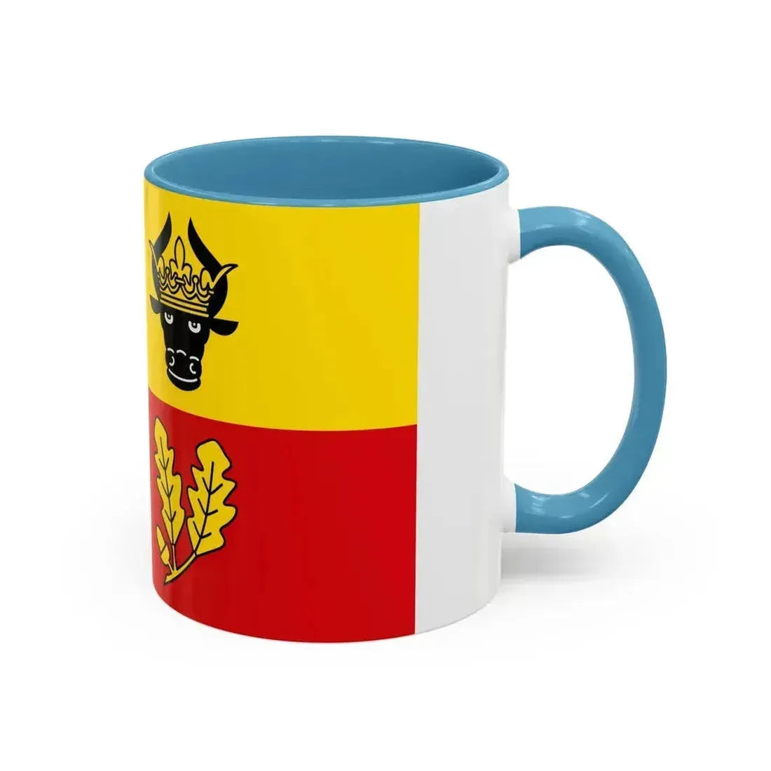 Flag of Ludwigslust Parchim Germany - Accent Coffee Mug - Go Mug Yourself