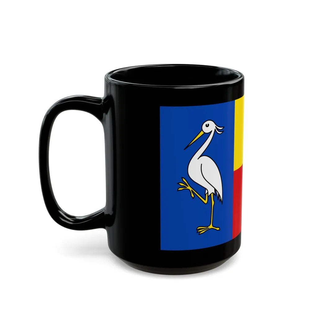 Flag of Ludwigslust Parchim Germany - Black Coffee Mug-Go Mug Yourself