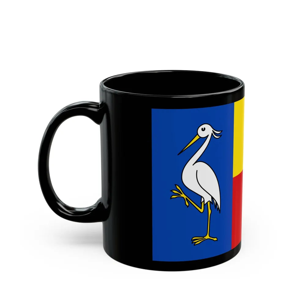 Flag of Ludwigslust Parchim Germany - Black Coffee Mug-Go Mug Yourself