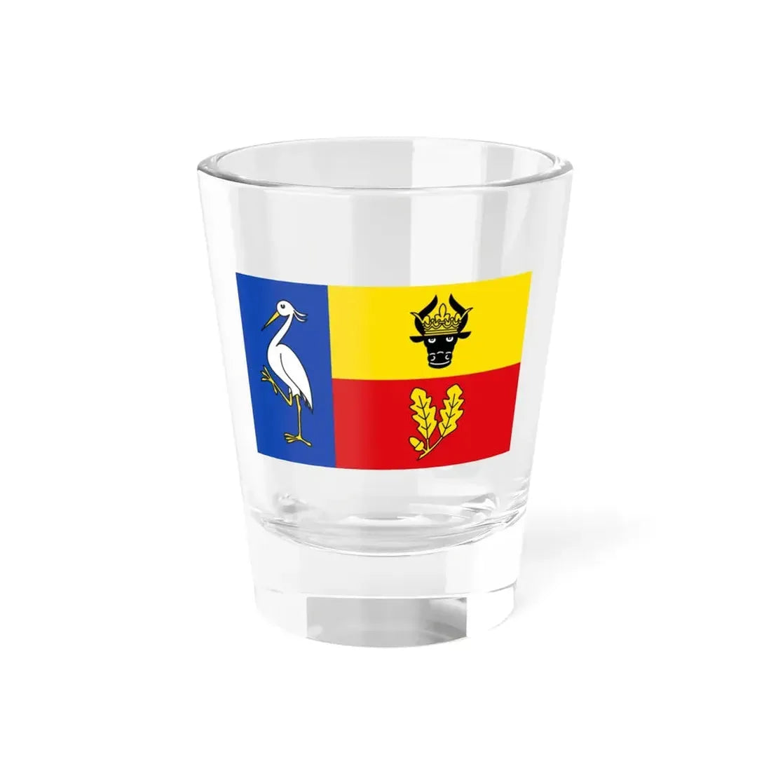 Flag of Ludwigslust Parchim Germany - Shot Glass 1.5oz 1.5oz - Go Mug Yourself