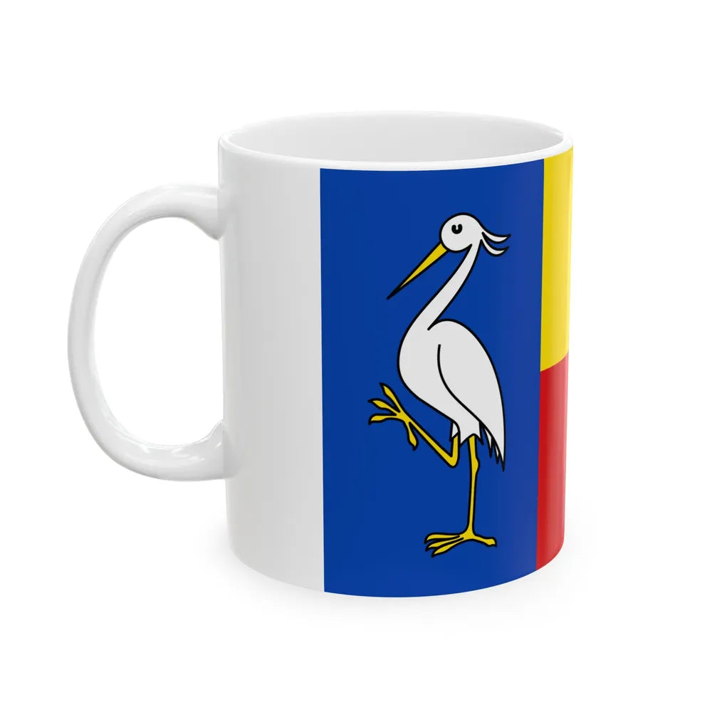 Flag of Ludwigslust Parchim Germany - White Coffee Mug-Go Mug Yourself