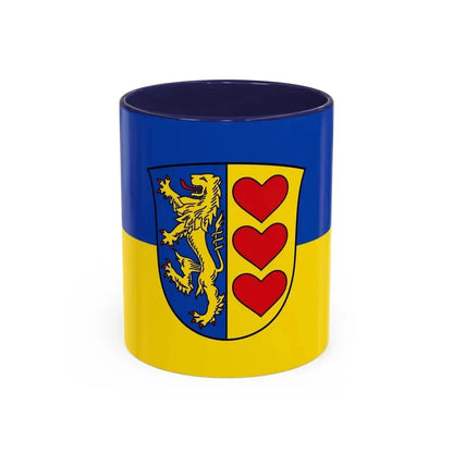 Flag of Lueneburg Germany - Accent Coffee Mug 11oz Navy - Go Mug Yourself