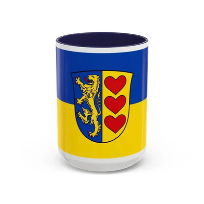 Flag of Lueneburg Germany - Accent Coffee Mug 15oz Navy - Go Mug Yourself