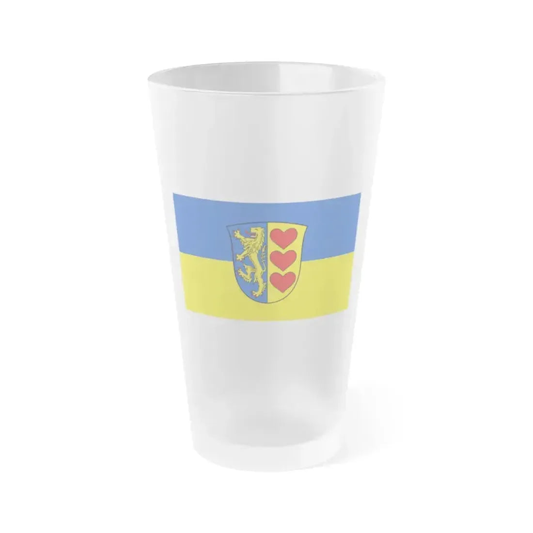 Flag of Lueneburg Germany - Frosted Pint Glass 16oz 16oz Frosted - Go Mug Yourself