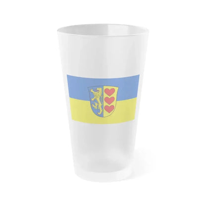 Flag of Lueneburg Germany - Frosted Pint Glass 16oz 16oz Frosted - Go Mug Yourself