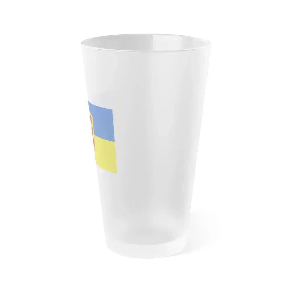 Flag of Lueneburg Germany - Frosted Pint Glass 16oz - Go Mug Yourself