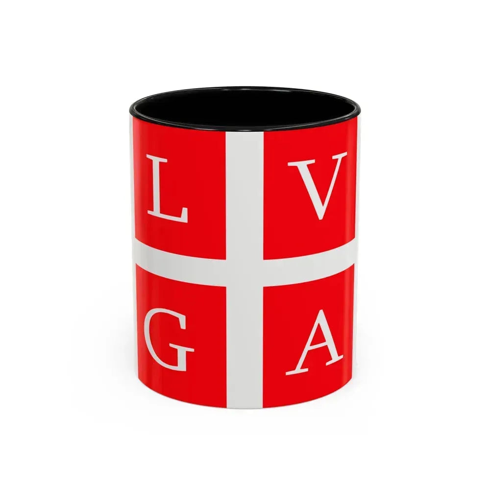 Flag of Lugano Switzerland - Accent Coffee Mug 11oz Black - Go Mug Yourself