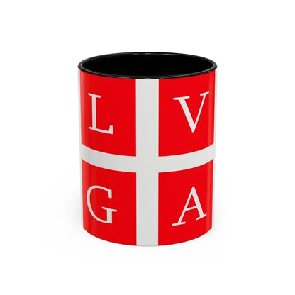 Flag of Lugano Switzerland - Accent Coffee Mug 11oz Black - Go Mug Yourself