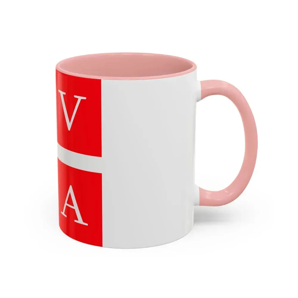 Flag of Lugano Switzerland - Accent Coffee Mug - Go Mug Yourself