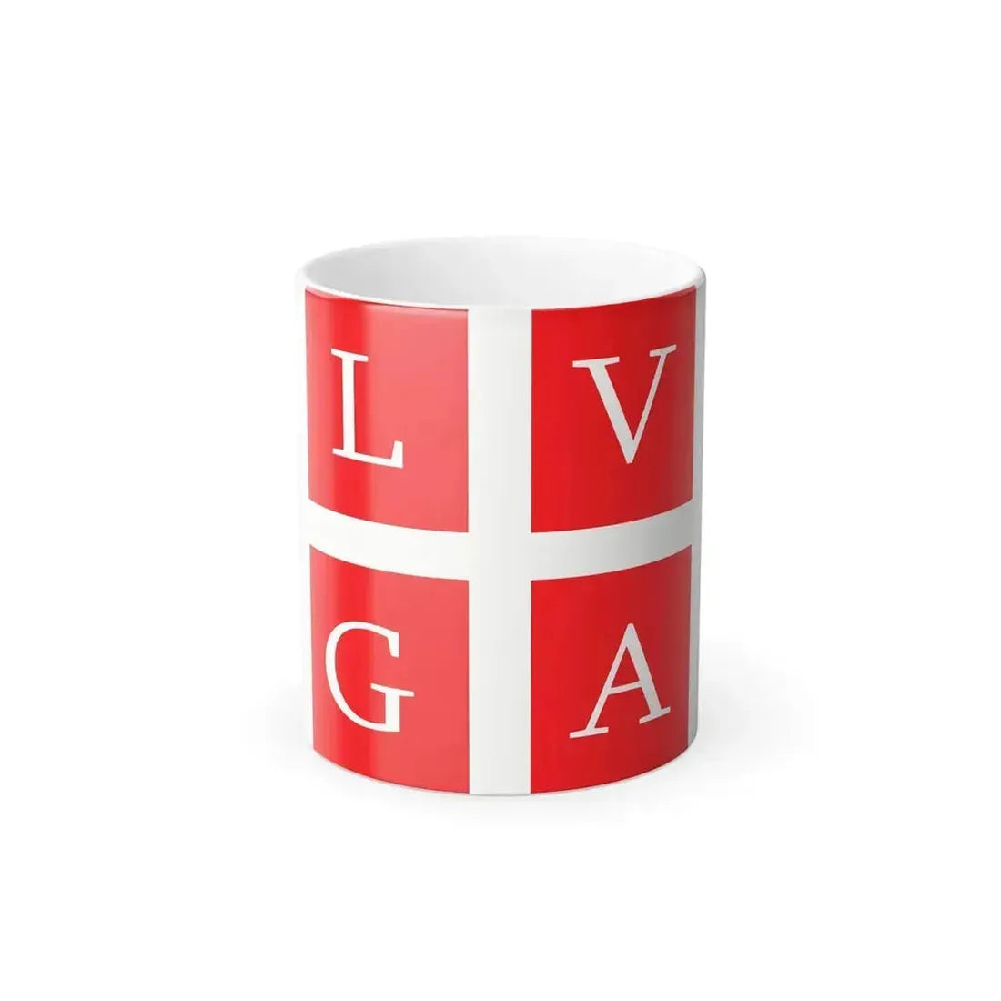 Flag of Lugano Switzerland - Color Changing Coffee Mug 11oz - Go Mug Yourself