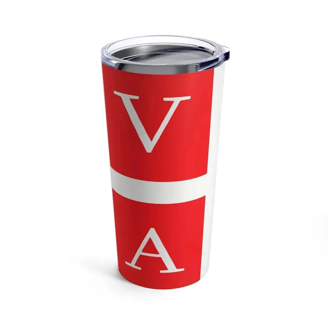 Flag of Lugano Switzerland - Tumbler 20oz - Go Mug Yourself