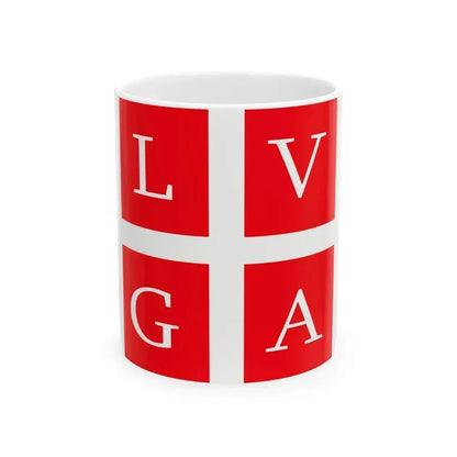 Flag of Lugano Switzerland - White Coffee Mug 11oz - Go Mug Yourself