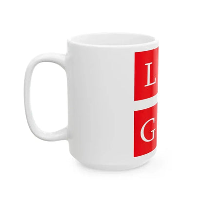 Flag of Lugano Switzerland - White Coffee Mug - Go Mug Yourself