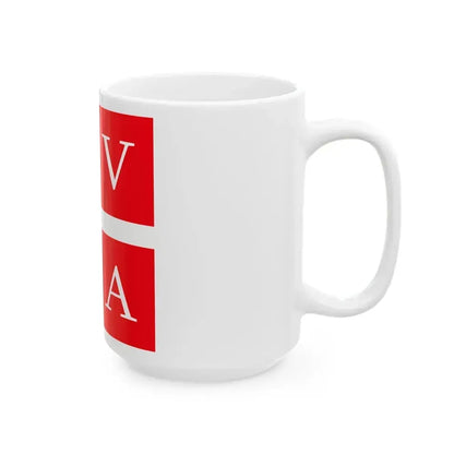 Flag of Lugano Switzerland - White Coffee Mug - Go Mug Yourself