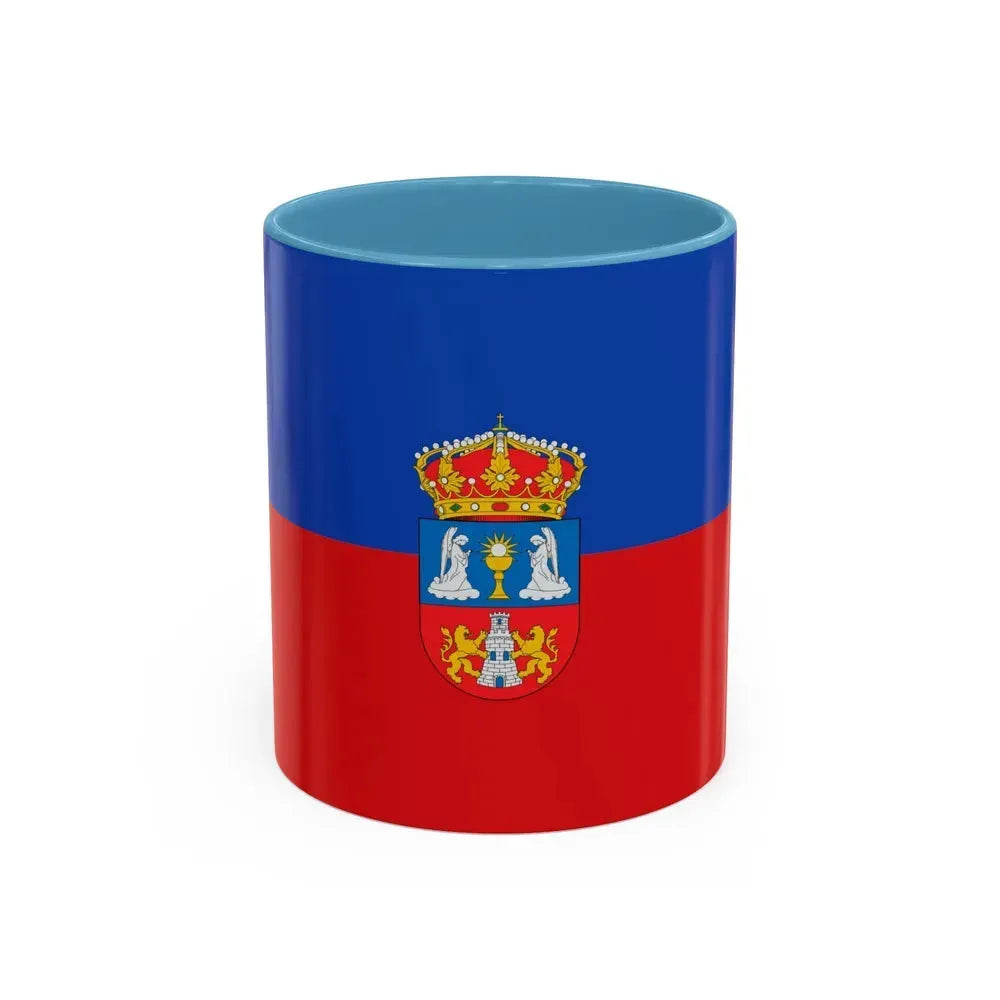 Flag of Lugo Spain - Accent Coffee Mug 11oz Light Blue - Go Mug Yourself