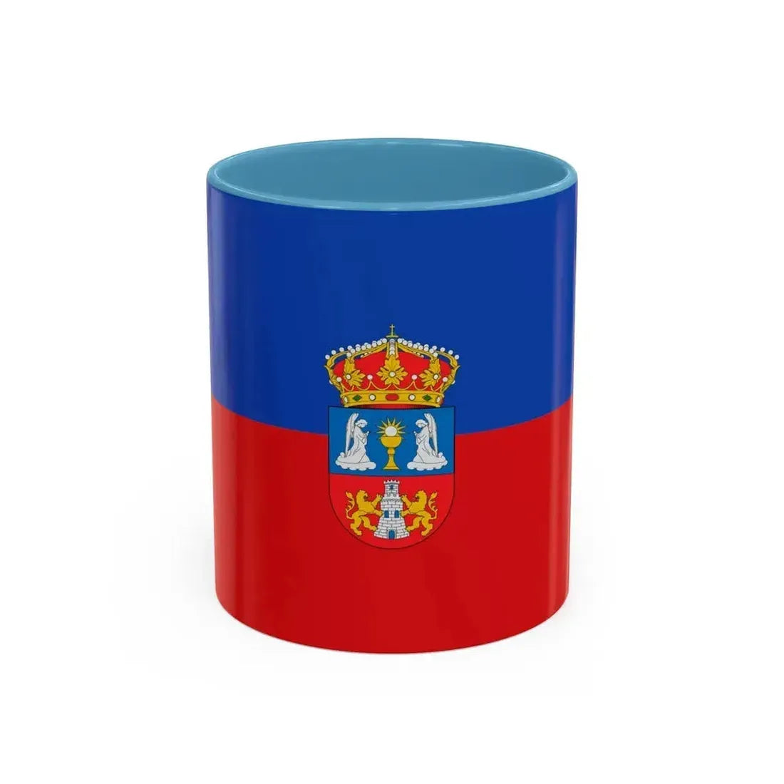 Flag of Lugo Spain - Accent Coffee Mug 11oz Light Blue - Go Mug Yourself
