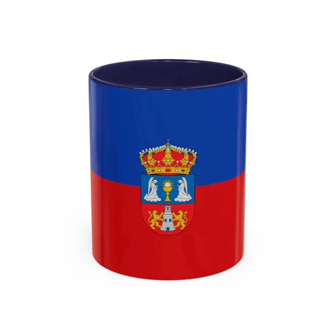 Flag of Lugo Spain - Accent Coffee Mug 11oz Navy - Go Mug Yourself