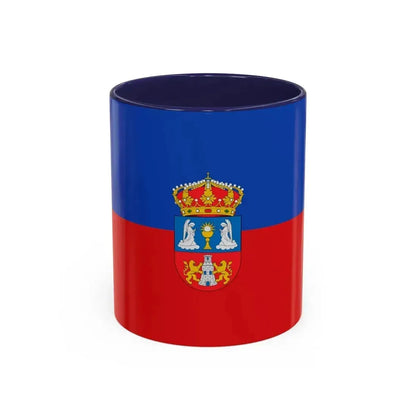 Flag of Lugo Spain - Accent Coffee Mug 11oz Navy - Go Mug Yourself