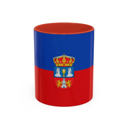 Flag of Lugo Spain - Accent Coffee Mug 11oz Red - Go Mug Yourself