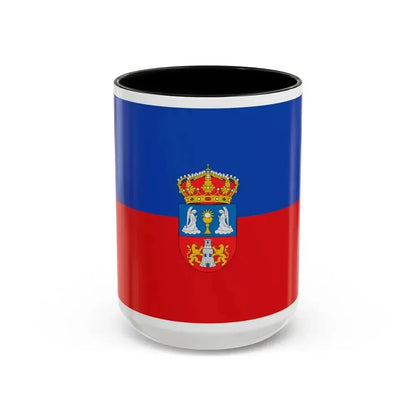 Flag of Lugo Spain - Accent Coffee Mug 15oz Black - Go Mug Yourself