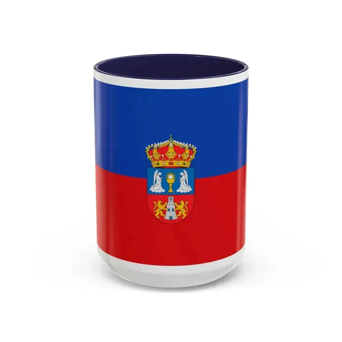 Flag of Lugo Spain - Accent Coffee Mug 15oz Navy - Go Mug Yourself