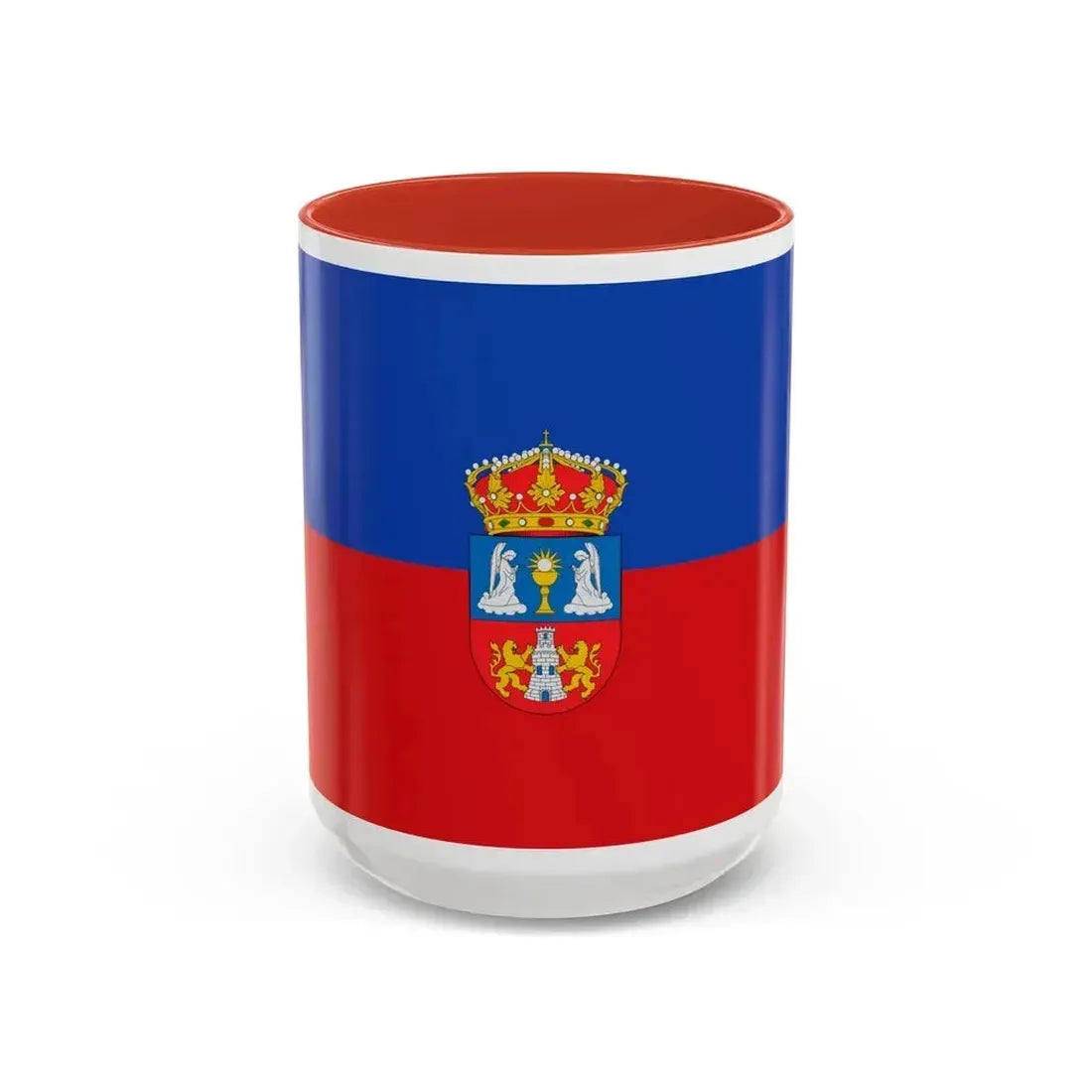 Flag of Lugo Spain - Accent Coffee Mug 15oz Red - Go Mug Yourself