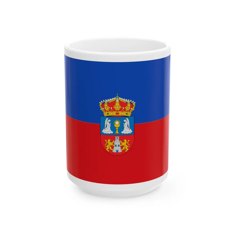 Flag of Lugo Spain - White Coffee Mug-15oz-Go Mug Yourself