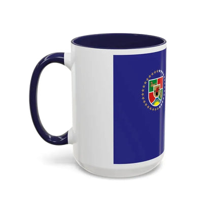Flag of Luhansk Oblast Ukraine - Accent Coffee Mug - Go Mug Yourself