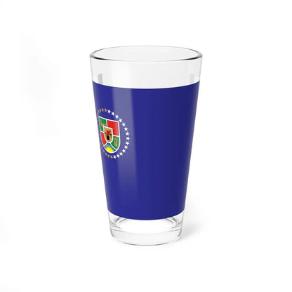 Flag of Luhansk Oblast Ukraine - Pint Glass 16oz-16oz-Go Mug Yourself