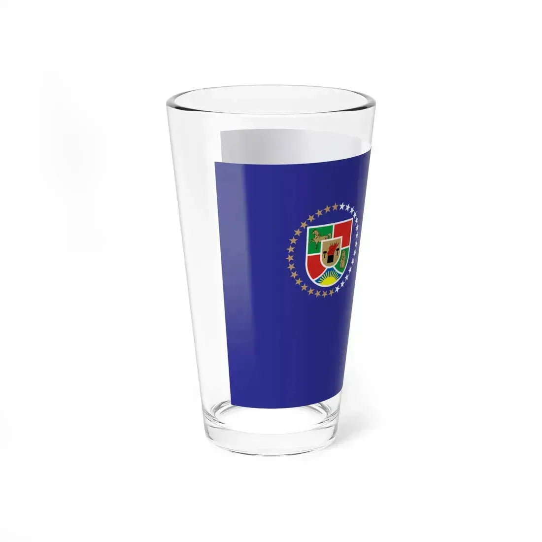 Flag of Luhansk Oblast (Ukraine) Pint Glass 16oz - Go Mug Yourself