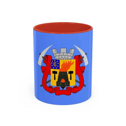 Flag of Luhansk Ukraine - Accent Coffee Mug 11oz Red - Go Mug Yourself