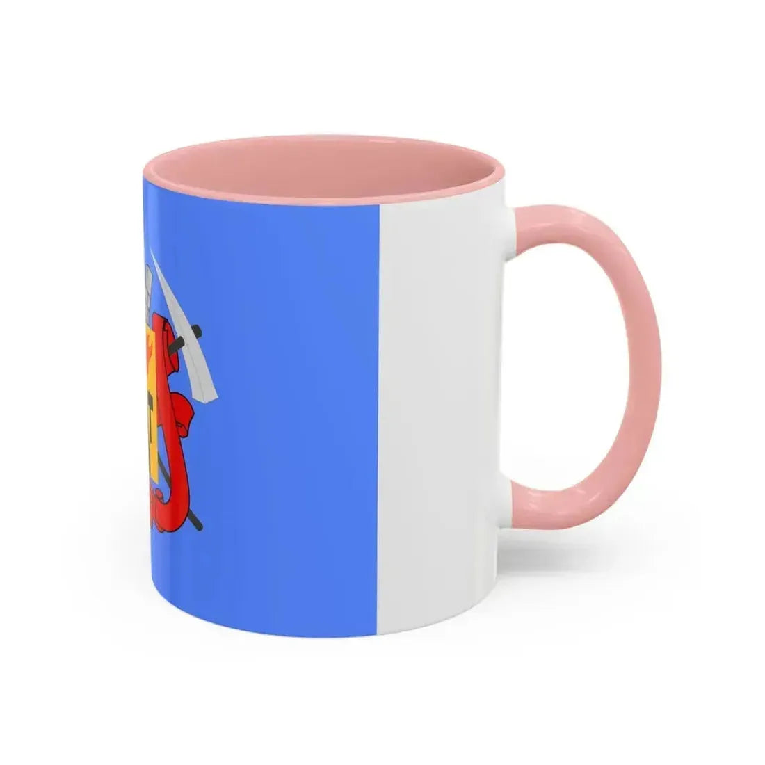 Flag of Luhansk Ukraine - Accent Coffee Mug - Go Mug Yourself