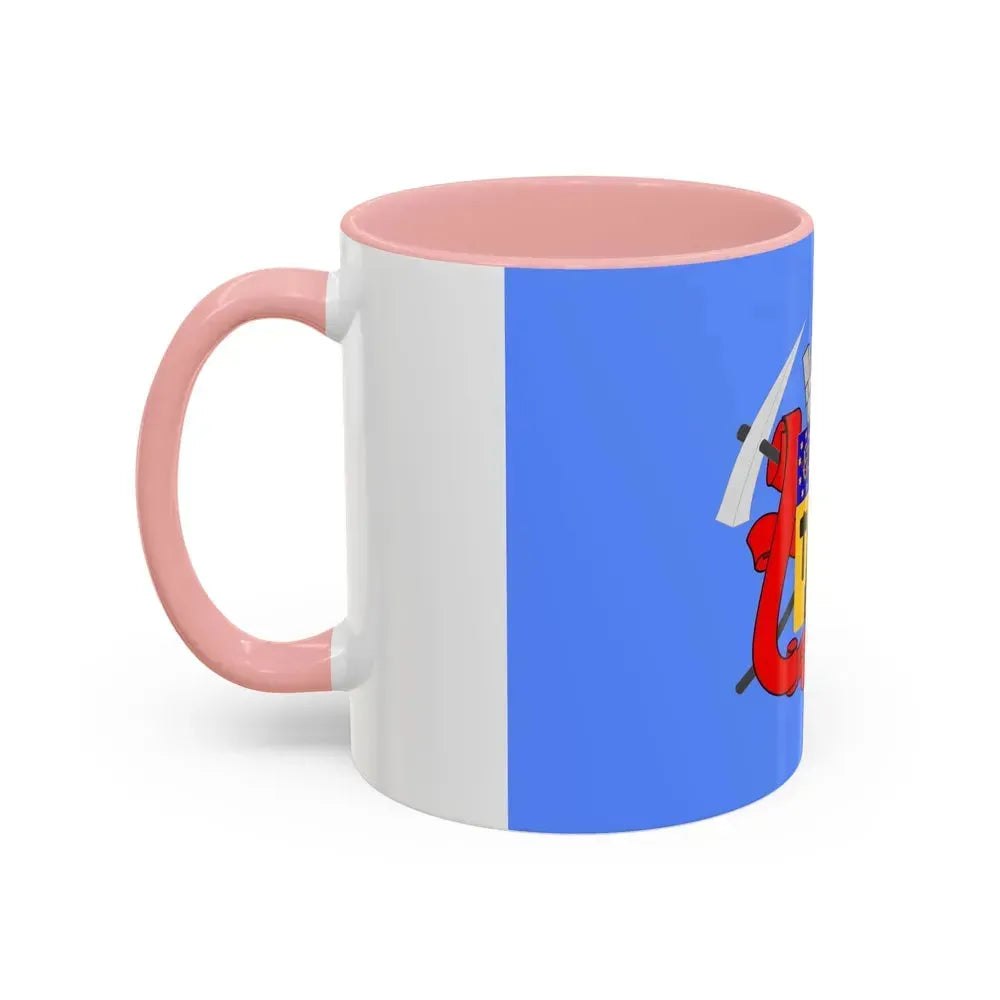 Flag of Luhansk Ukraine - Accent Coffee Mug - Go Mug Yourself