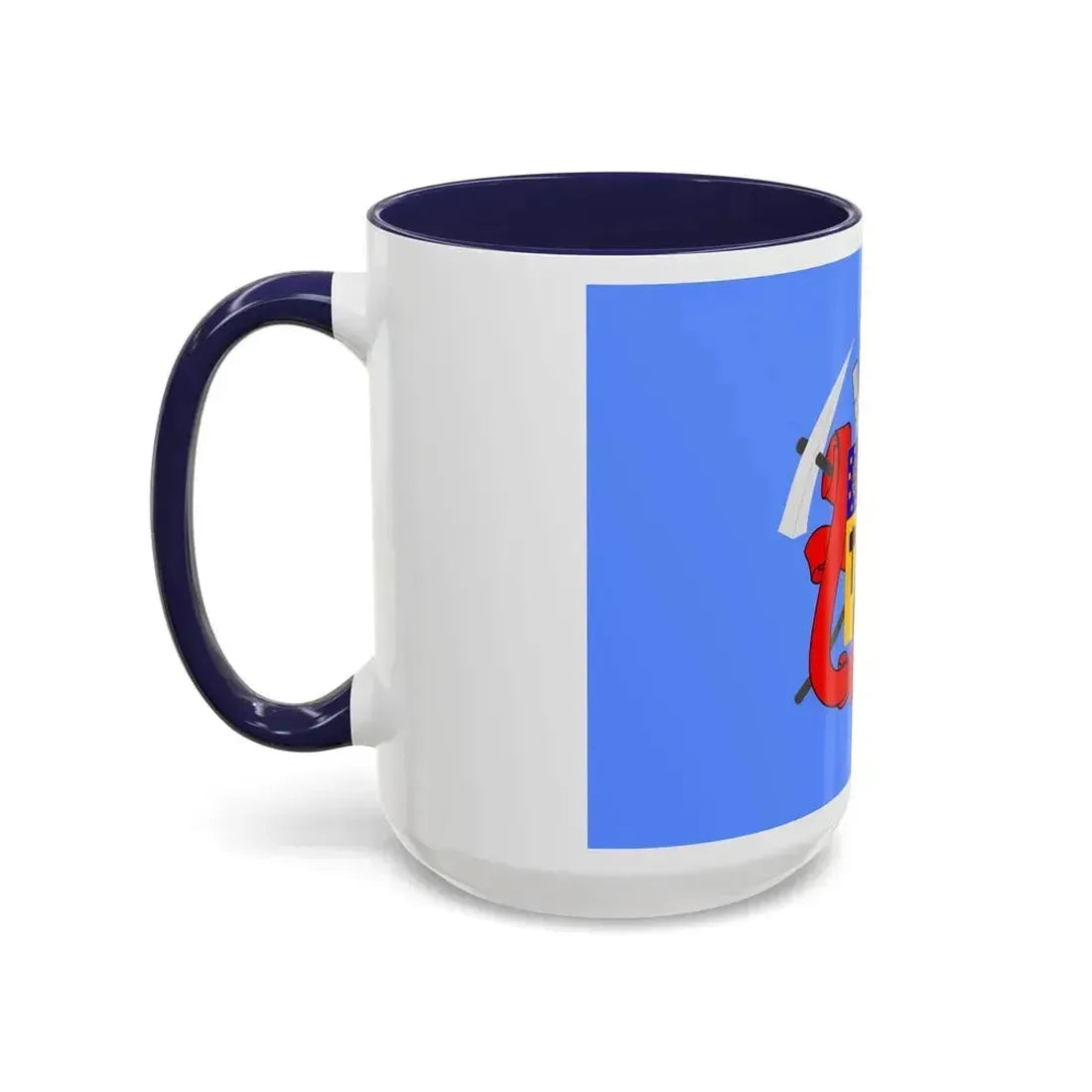 Flag of Luhansk Ukraine - Accent Coffee Mug - Go Mug Yourself