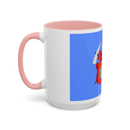 Flag of Luhansk Ukraine - Accent Coffee Mug - Go Mug Yourself