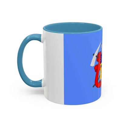Flag of Luhansk Ukraine - Accent Coffee Mug - Go Mug Yourself