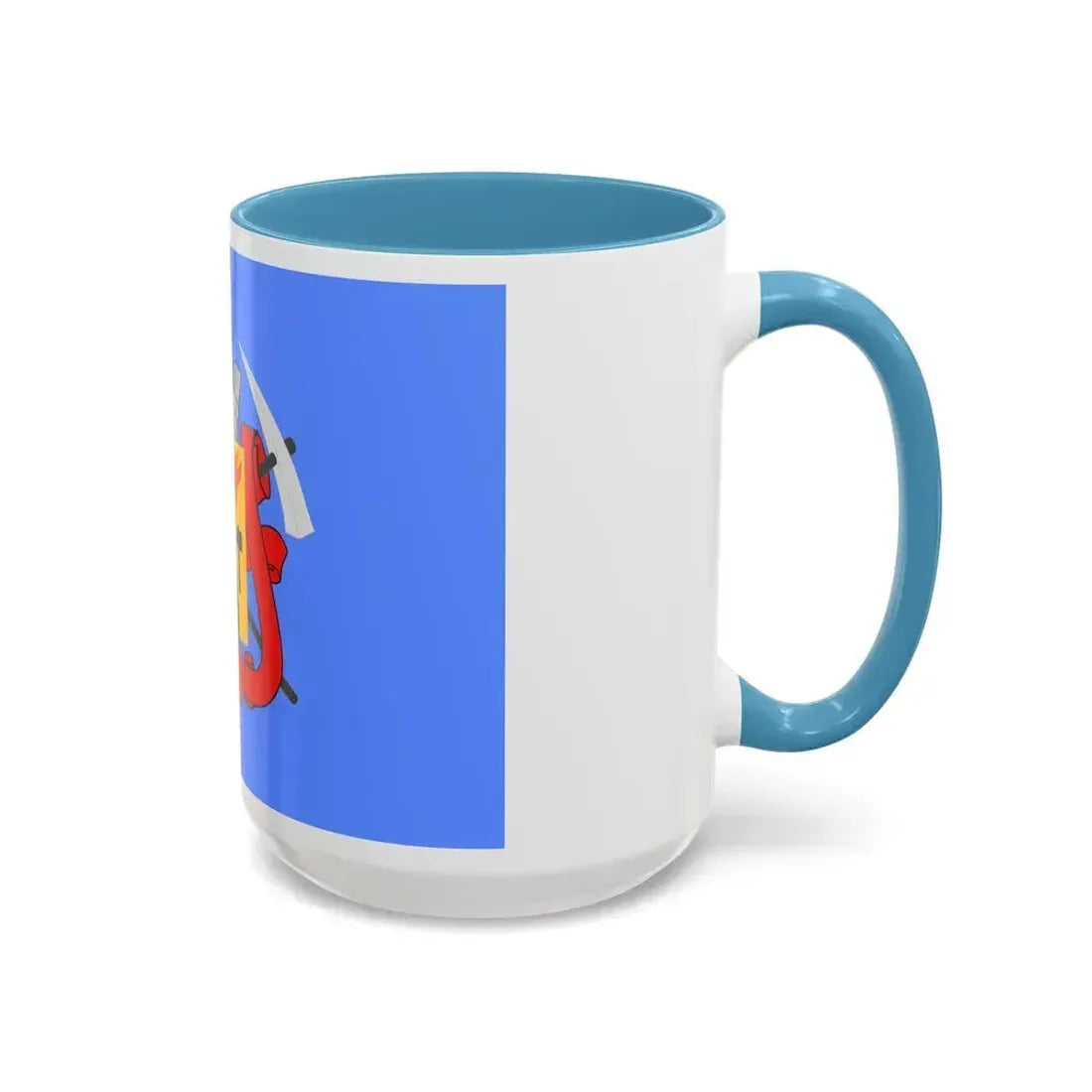Flag of Luhansk Ukraine - Accent Coffee Mug - Go Mug Yourself