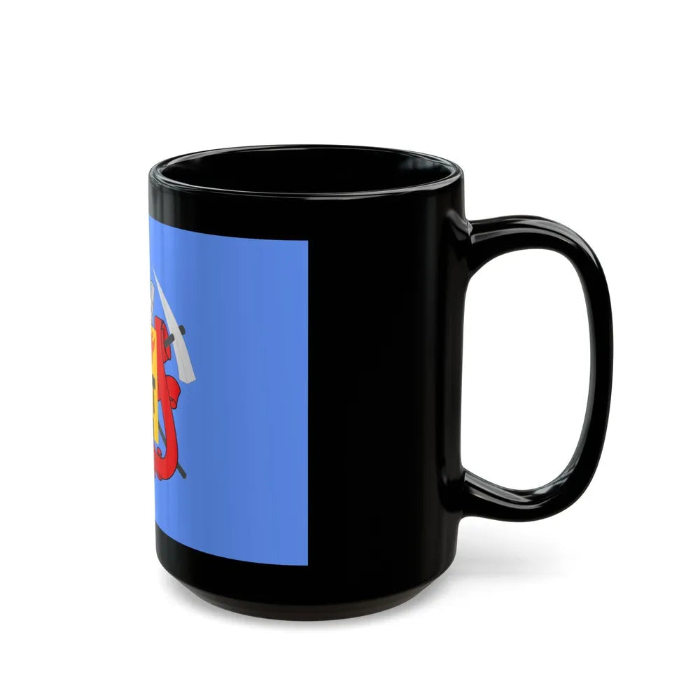 Flag of Luhansk Ukraine - Black Coffee Mug-Go Mug Yourself